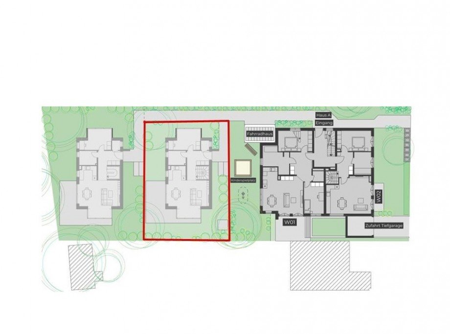 Lageplan Haus B Einfamilienhaus M�nchen