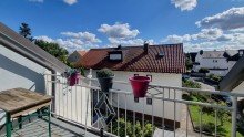 Dachterrasse und Aussicht Lerchenau - ruhige und gr�ne Blumensiedlung! *Charmantes Stadthaus im Stil einer Doppelhaush�lfte*