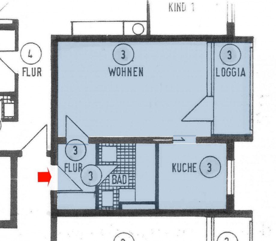 Grundriss Erdgeschosswohnung M�nchen
