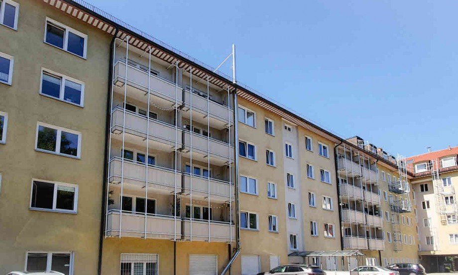Ostansicht/Innenhof Etagenwohnung M�nchen