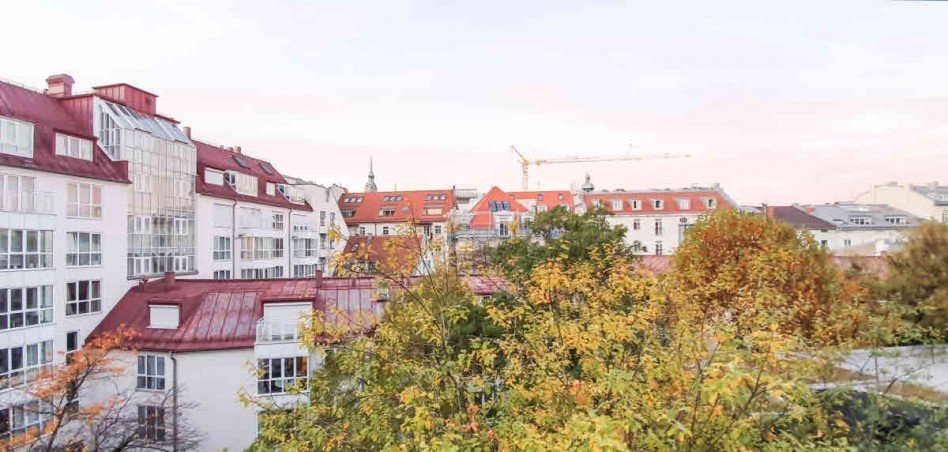 Blick in den Innenhof (Schlafzimmer) Maisonettewohnung M�nchen
