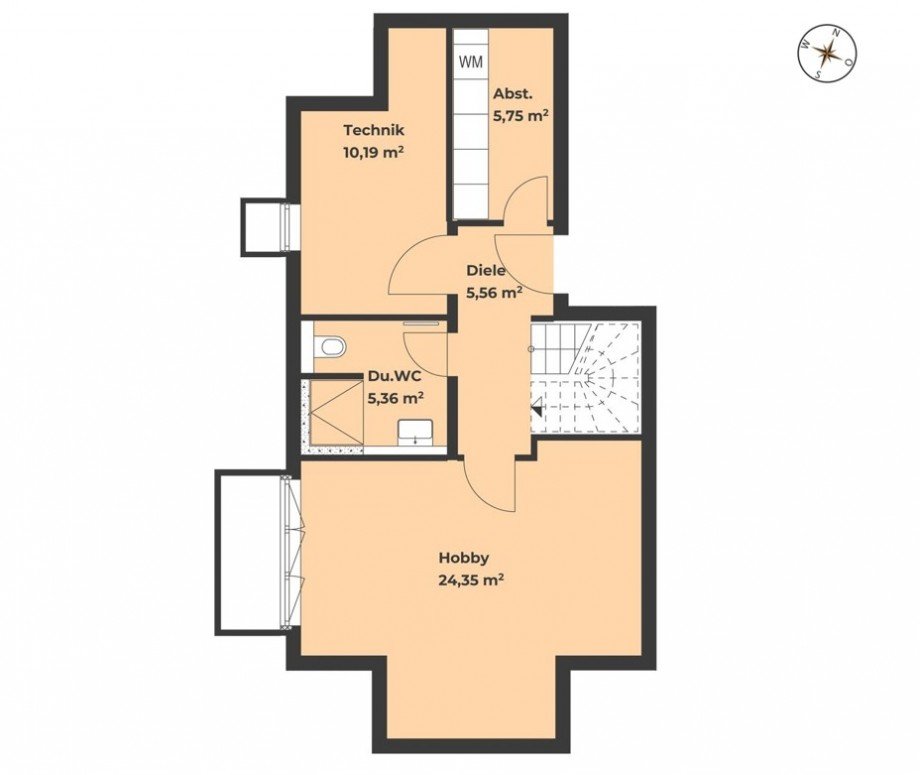 Grundriss Souterrain - Haus B Einfamilienhaus M�nchen