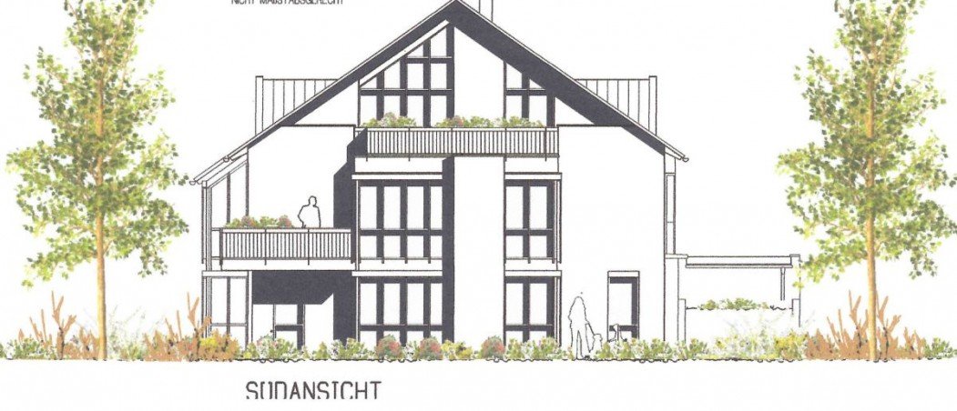 S�dansicht Erdgeschosswohnung M�nchen