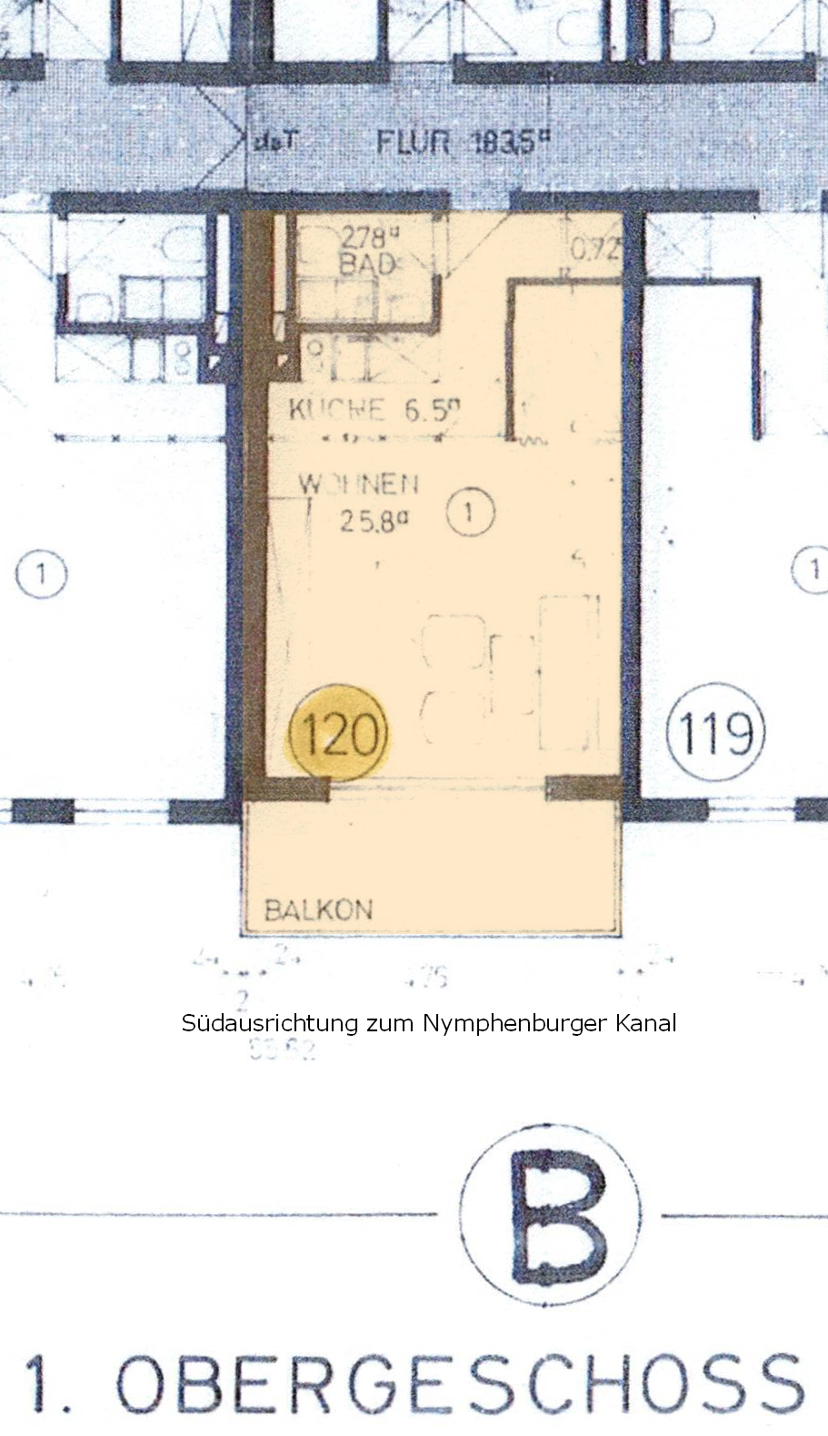 Grundriss Etagenwohnung M�nchen