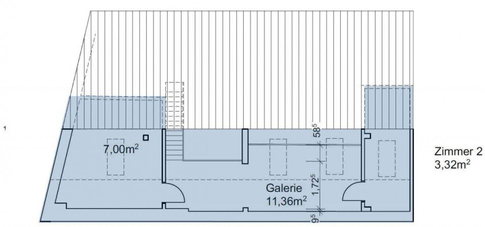 Grundriss Speicher Dachgeschosswohnung M�nchen