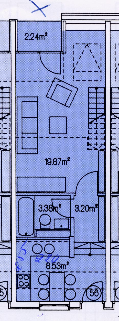 Grundriss 1, Ebene Dachgeschosswohnung M�nchen