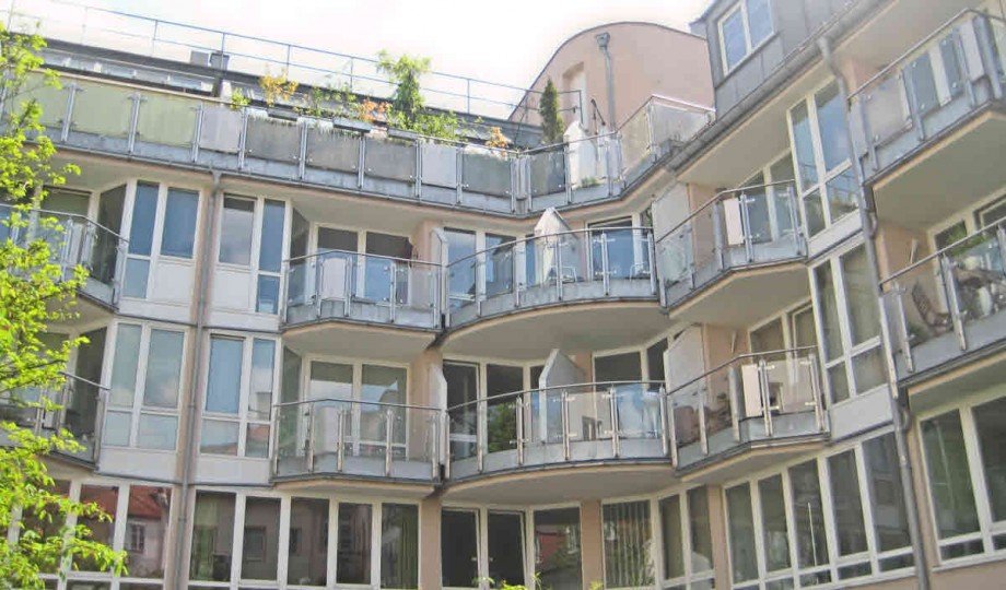 Ansicht Innenhof Maisonettewohnung M�nchen
