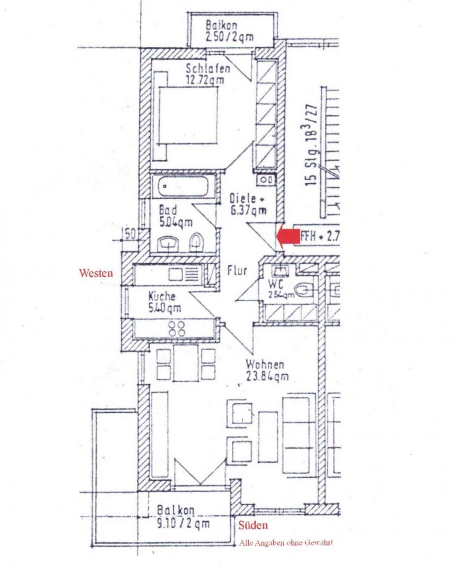 Grundriss Etagenwohnung M�nchen