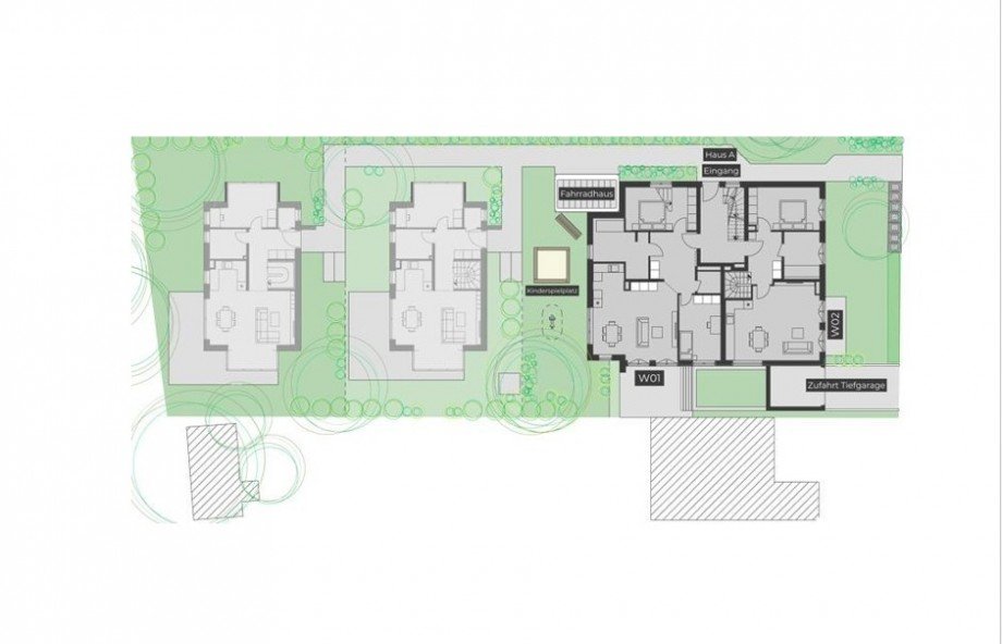 Lageplan Haus A Terrassenwohnung M�nchen