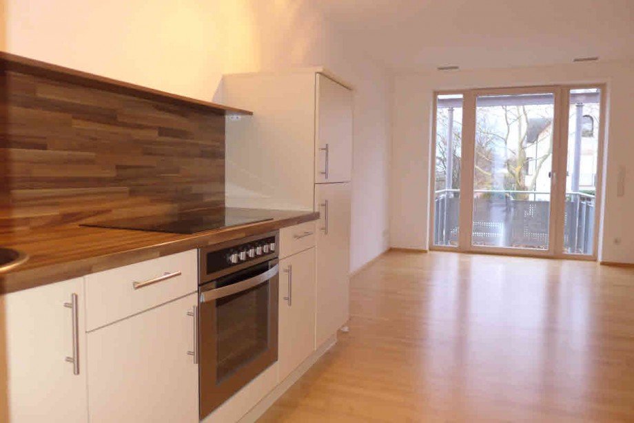 Blick zum Balkon Etagenwohnung M�nchen