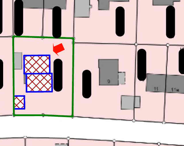 Lageplan Doppelhaush�lfte Gr�benzell