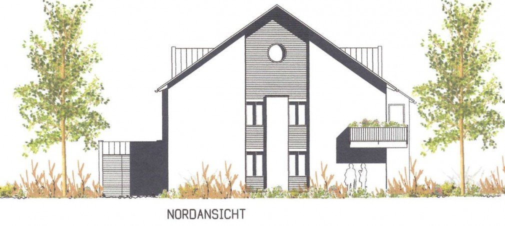 Nordansicht Erdgeschosswohnung M�nchen