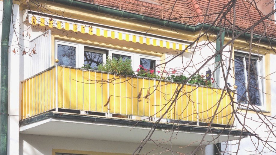 S�dbalkon zum Kanal Etagenwohnung M�nchen