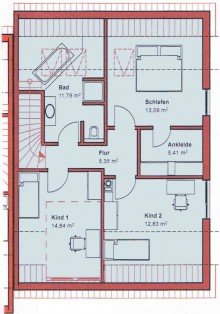 Grundriss OG **Neubau/Erstbezug! Luxuri�se Doppelhaush�lfte mit hochwertiger Ausstattung**
