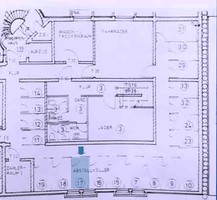 Lageplan Kellerabteil Maisonettewohnung M�nchen