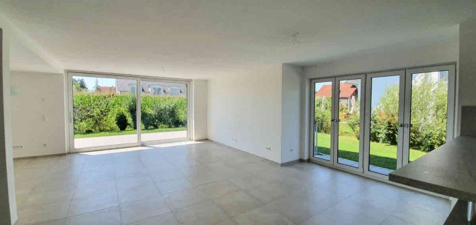 Wohnzimmer Doppelhaush�lfte M�nchen
