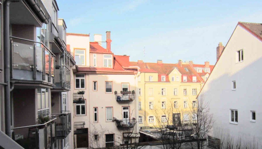 Blick von den Balkonen Maisonettewohnung M�nchen