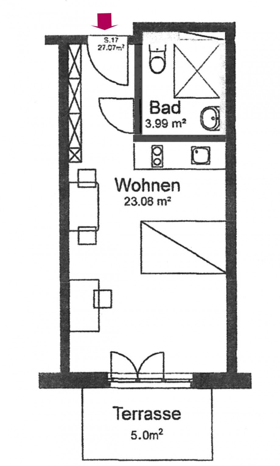 Grundriss Terrassenwohnung M�nchen